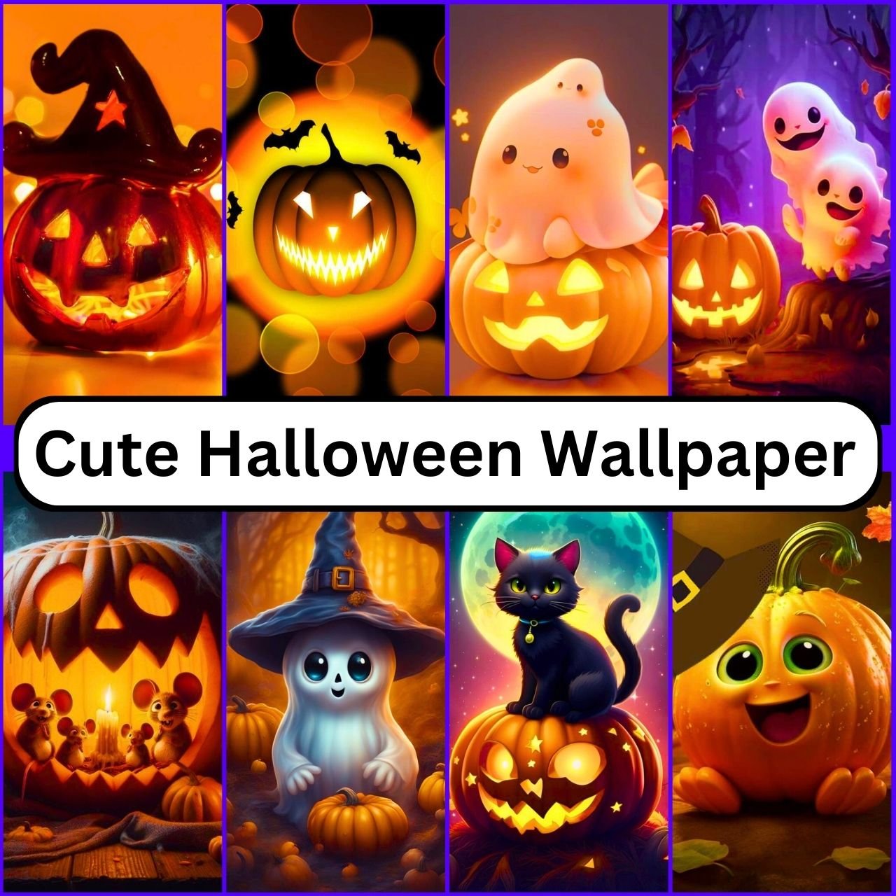 1017 Cute Halloween Wallpaper 4K, 8K, HD, 1080p Aesthetic Free