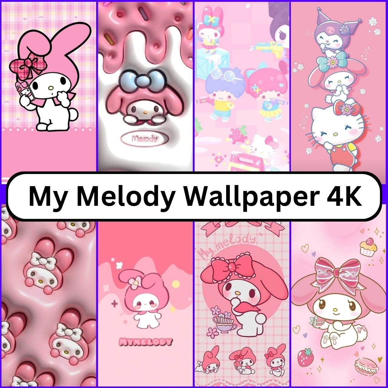 1208 My Melody Wallpaper 4K, HD, 1080p Aesthetic Free