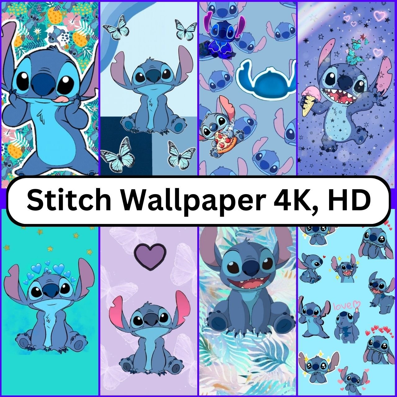 1048 Stitch Wallpaper 4K, HD, 1080p Aesthetic Free